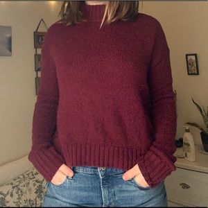 Maroon Turtle Neck